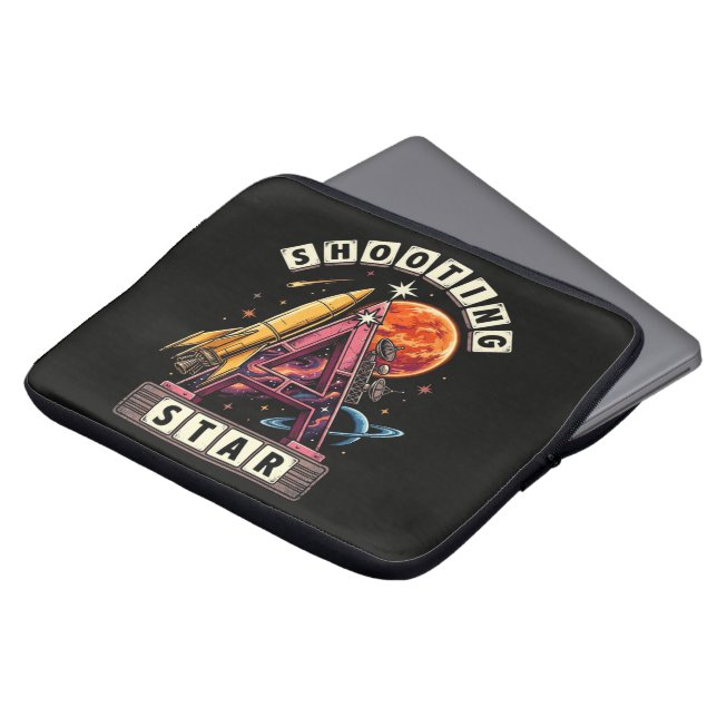 Stjärnskott rymden laptop fodral (Framsida topp)