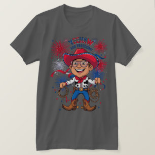 Stjärnspäckad cowboy – 4 juli firande Des T Shirt