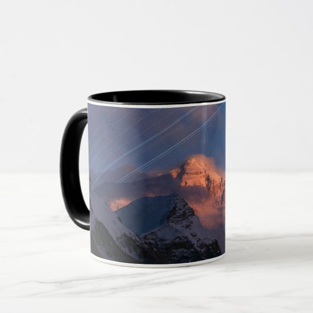 Stjärnspår | Mt. Everest Tibet, Kina Mugg (Framsida vänster)