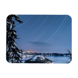 Stjärnspår Nationalparken Crater Sjö Magnet