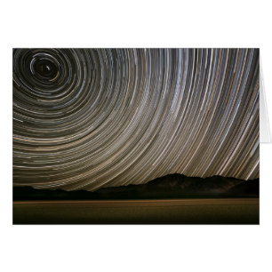 Stjärnspår på natten Kalifornien, Death Valley Hälsningskort