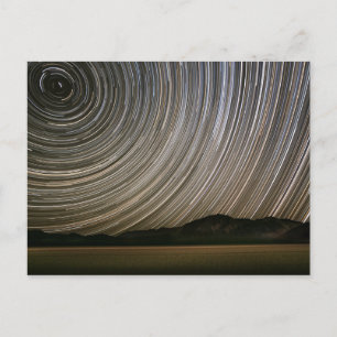 Stjärnspår på natten Kalifornien, Death Valley Vykort