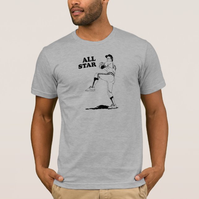 Stjärnspetspitcher Tee Shirt (Framsida)