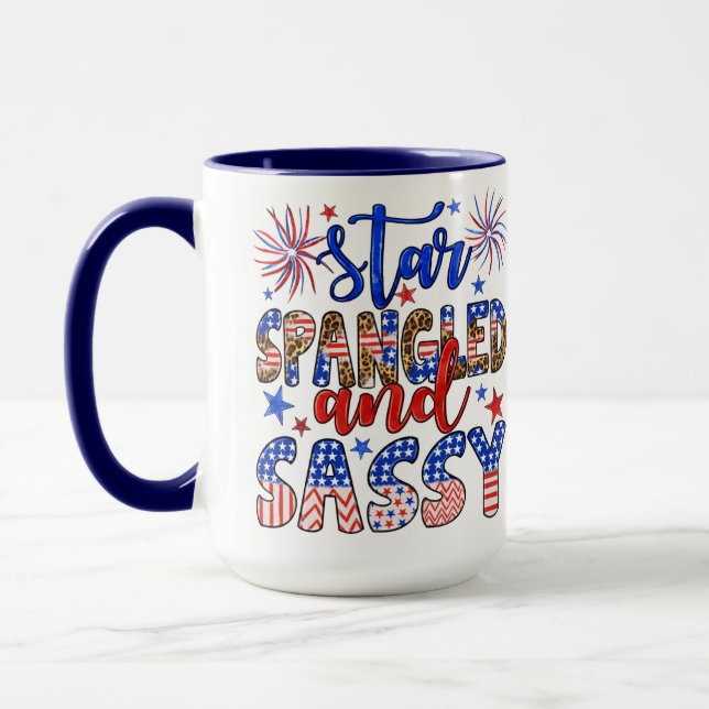 Stjärnsprängd och sassy specialdesign  mugg (Vänster)