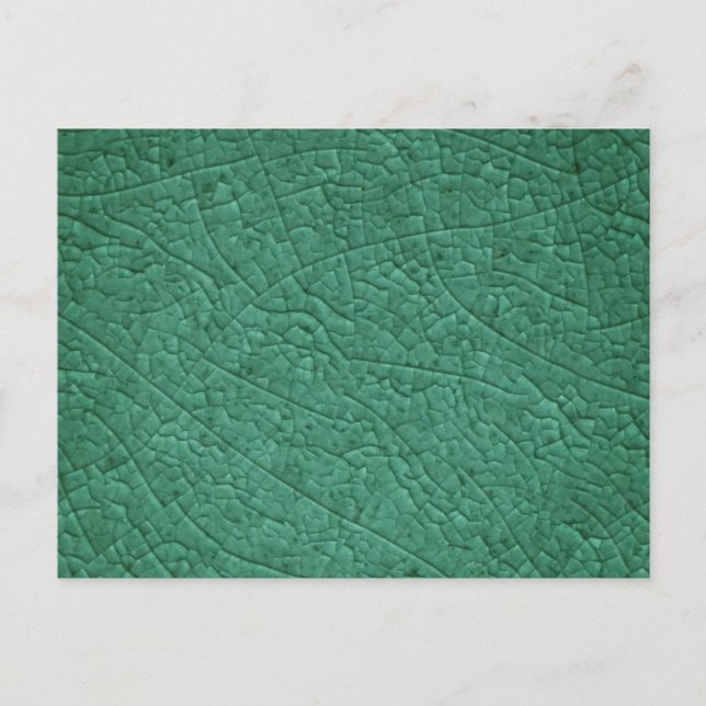 Stjärnsprickor i grönt vykort (Framsida)