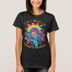 Stjärnstoft Regnbågar Delfin Psykedeliska Havsvibb T Shirt