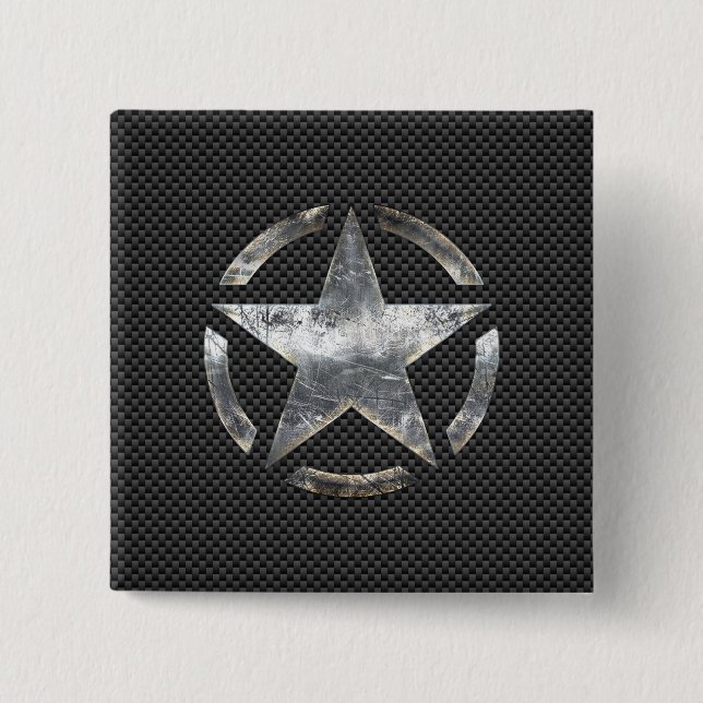 Stjärnsymbol på en koldioxiddekoration i Stil Knapp (Framsida)