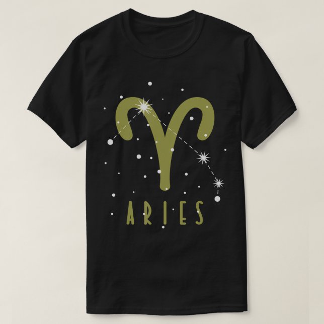 Stjärntecken Aries Aries T Shirt (Design framsida)