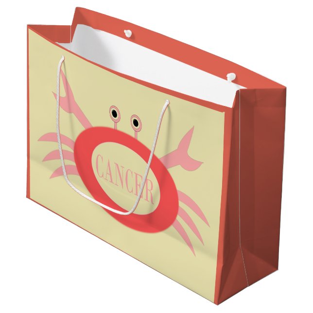 Stjärntecken Crab Anpassningsbar Gift Bag (Framsidan Vinklad)