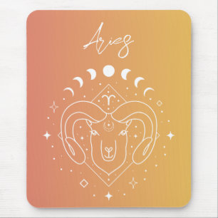 Stjärntecken för ympning med Aries zodiac horoscop Musmatta