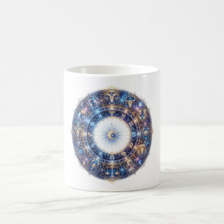 Stjärntecken hjul med 12 astrologitecken kaffemugg