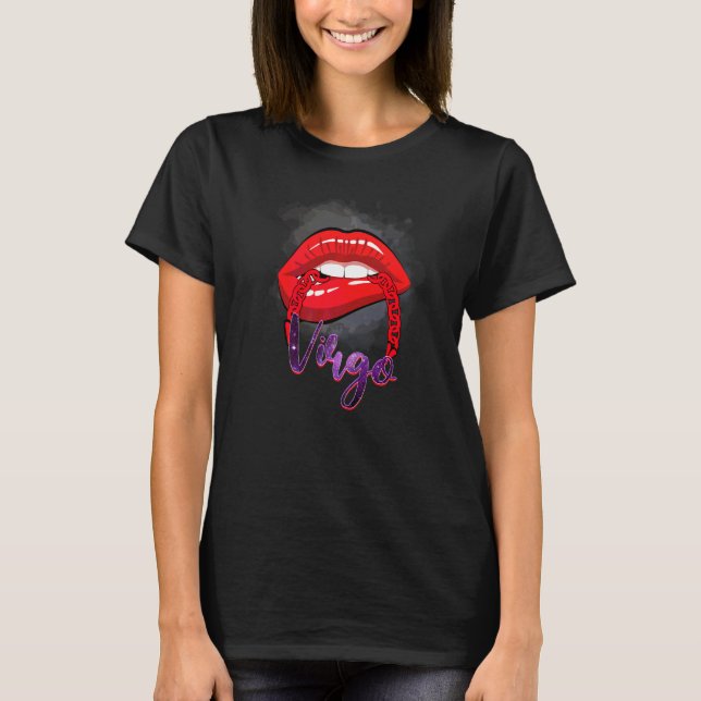Stjärntecken Jungfrun Horoskop T Shirt (Framsida)