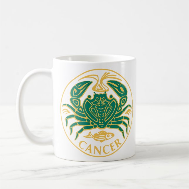 Stjärntecken Kräftan Kaffemugg (Vänster)