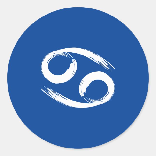 Stjärntecken Kräftan Sommar Juni Juli Astrologi Runt Klistermärke (Framsida)