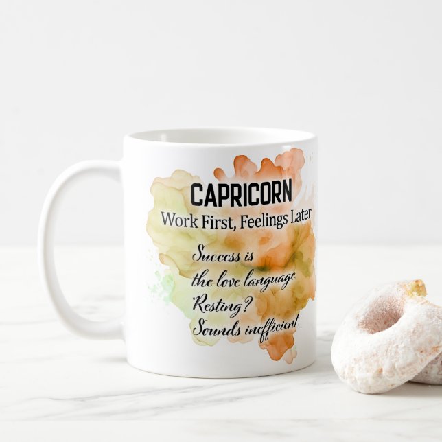 Stjärntecken Kvinnor, Stenbocken Kaffemugg (Med munk)