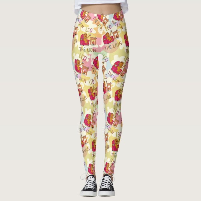 Stjärntecken Lejonet Leggings (Framsida)