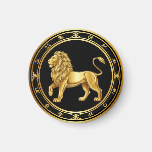 Stjärntecken Leo-emblem Magnet