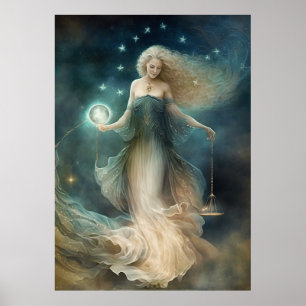 Stjärntecken Libra Goddess, kelestial varelse, zod Poster