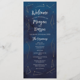 Stjärntecken Marin Bröllopsmeny Ceremoni Detaljer Program