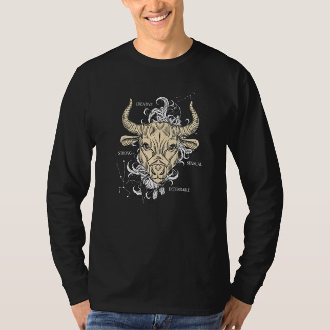 Stjärntecken Oxen   T Shirt (Framsida)