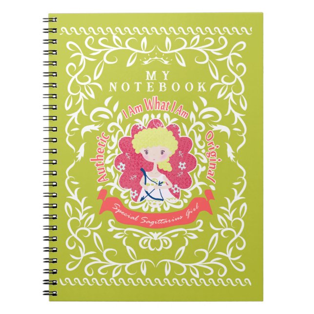 Stjärntecken Skytten. Anteckningsbok (Framsidan)