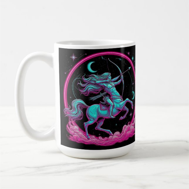 Stjärntecken Skytten Kaffemugg (Vänster)