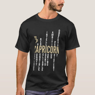 Stjärntecken Stenbocken Tecken Konstellation Födel T Shirt