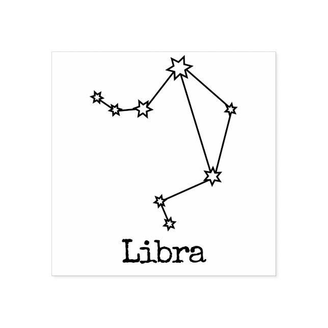 Stjärntecken Stjärntecken Celestial Horoskop Vågen Stämpel (Tryck)