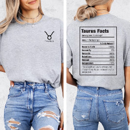 STJÄRNTECKEN Symbol för TAURUS Zodiac Horoscope T Shirt