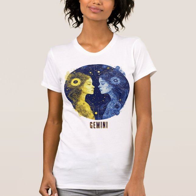 Stjärntecken Tvillingarna T Shirt (Framsida)
