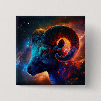 Stjärntecknet Aries Zodiac - Ingen text - Knappen Knapp