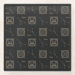 Stjärntecknet Black & Guld Zodiac Cancer Astrology