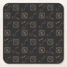 Stjärntecknet Black & Guld Zodiac Scorpio Astrolog