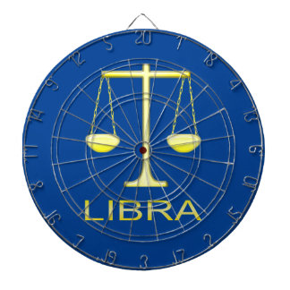 Stjärntecknet Libra Golden Scales Darttavla