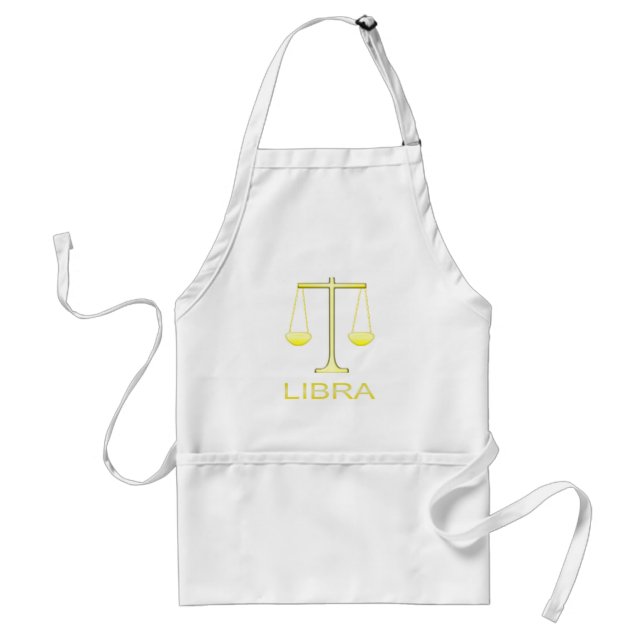 Stjärntecknet Libra Golden Scales Förkläde (Framsidan)