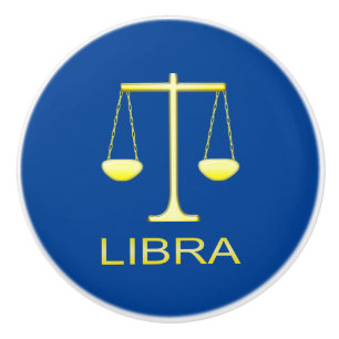 Stjärntecknet Libra Golden Scales Knopp