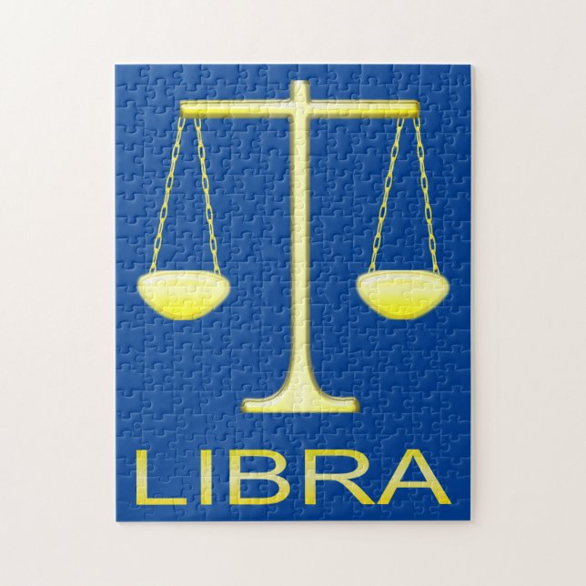 Stjärntecknet Libra Golden Scales Pussel (Vertikal)
