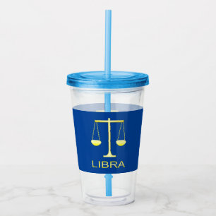 Stjärntecknet Libra Golden Scales Take Away Mugg