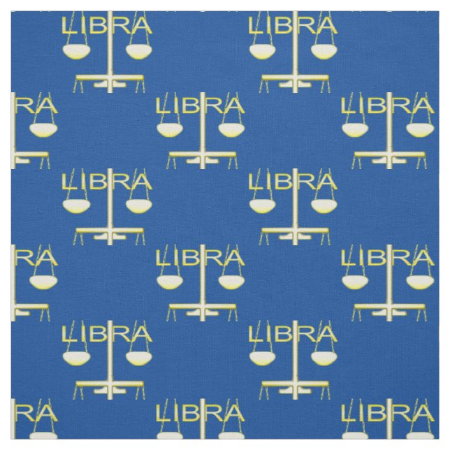 Stjärntecknet Libra Golden Scales Tyg (Provkarta)