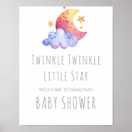 Stjärntecknet Twinkle Twinkle Little Poster