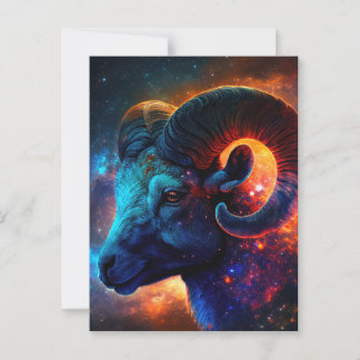 Stjärntecknet Vykort Aries Zodiac