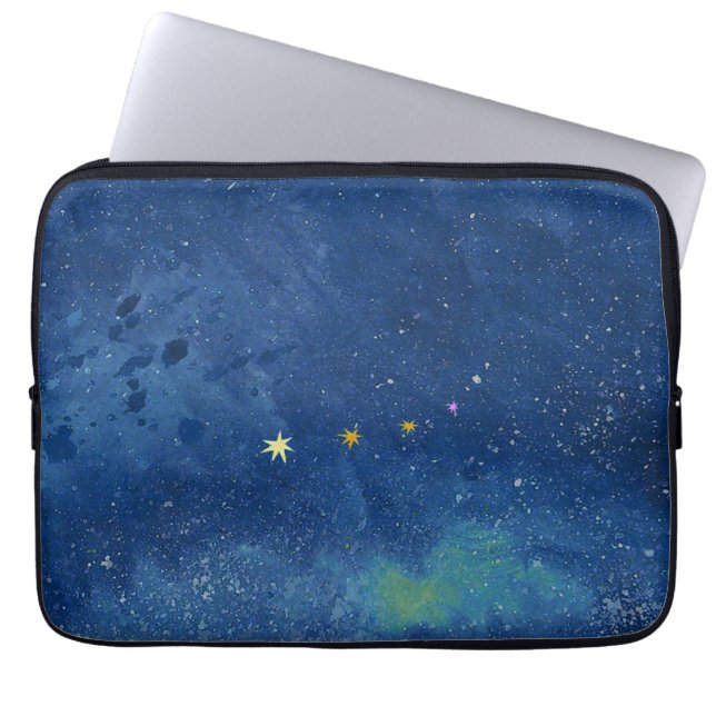 Stjärt himlar illustration laptop fodral (Framsidan)