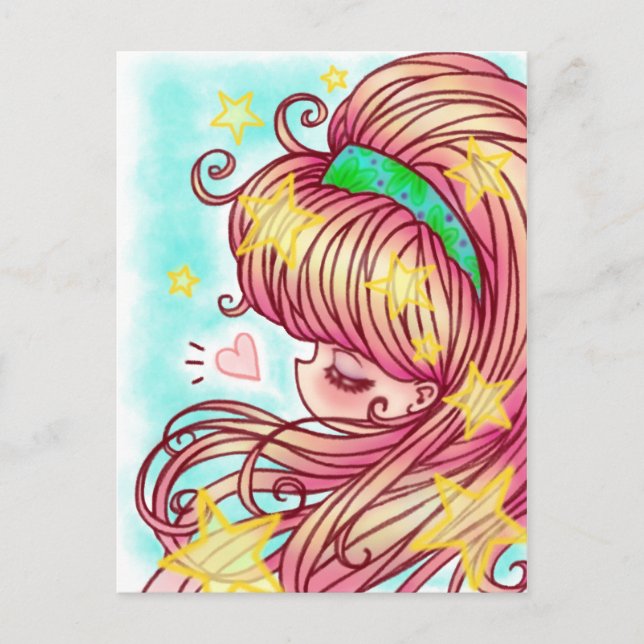 Stjärtblåsningsgaffel Vykort (Framsida)