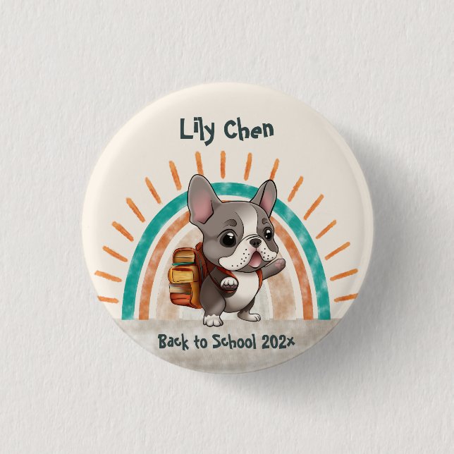 Stjärtbod i back to school, Fransk Knapp (Framsida)