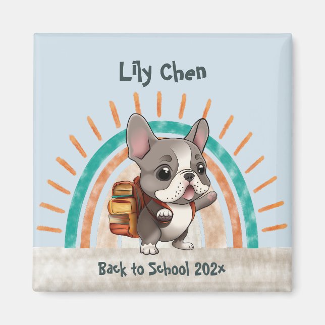 Stjärtbod i back to school, Fransk Magnet (Framsidan)