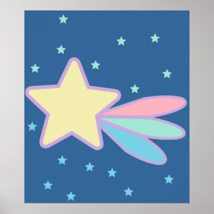 Stjärtekompet för cute-tagning poster