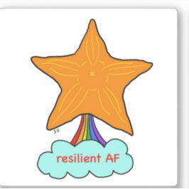 Stjärtfiskar Klistermärken