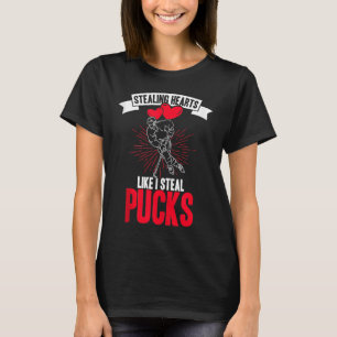 Stjärthjärdar som jag Steal Pucks Flowers Kärlek H T Shirt