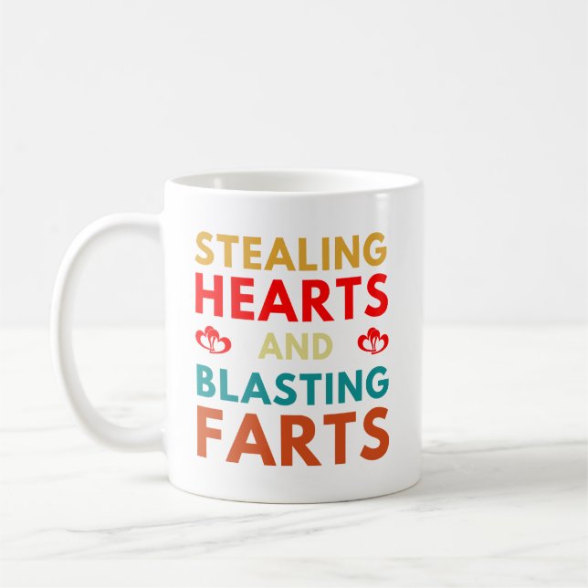 Stjärthjärnar och rostningsanläggningar Valentines Kaffemugg (Vänster)