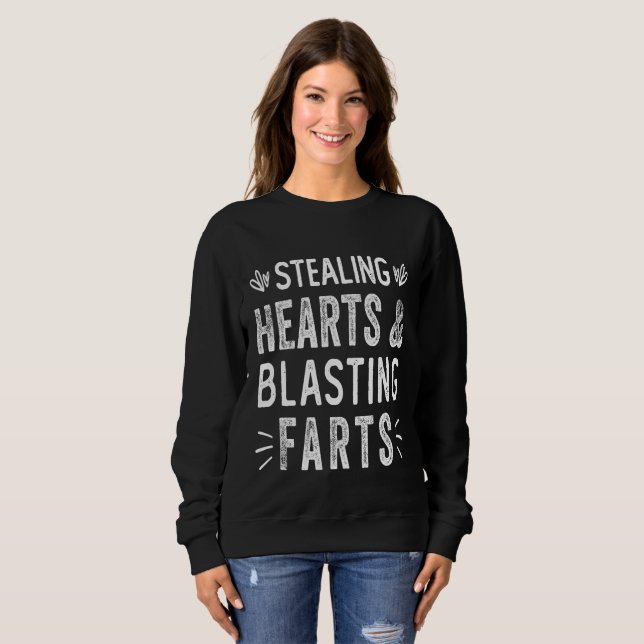 Stjärthjärtan och blåstötar t shirt (Hel framsida)